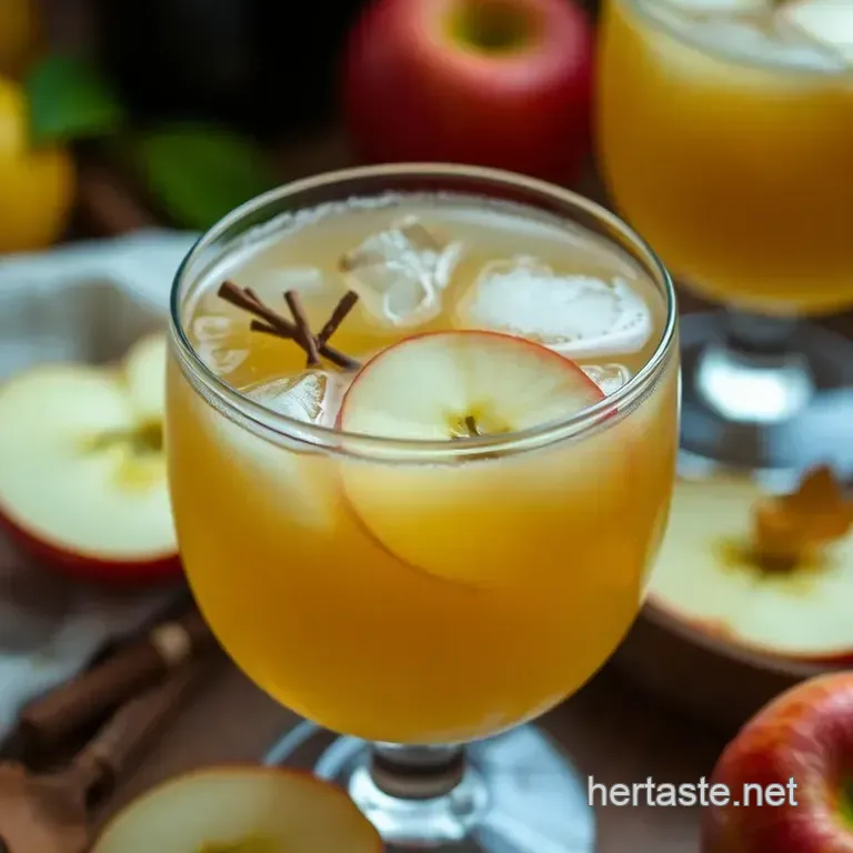 Autumn Orchard Fizz presentation