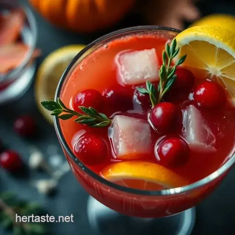 Autumnal Delight: Cranberry Apple Spritz