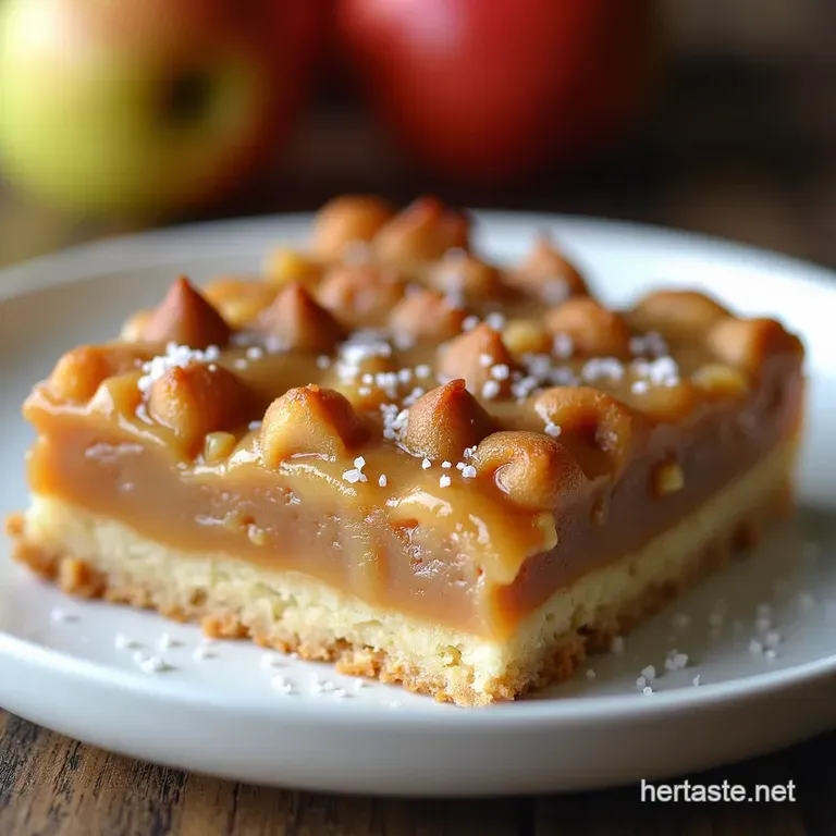 Autumns Best Irresistible Salted Caramel Apple Bars Recipe