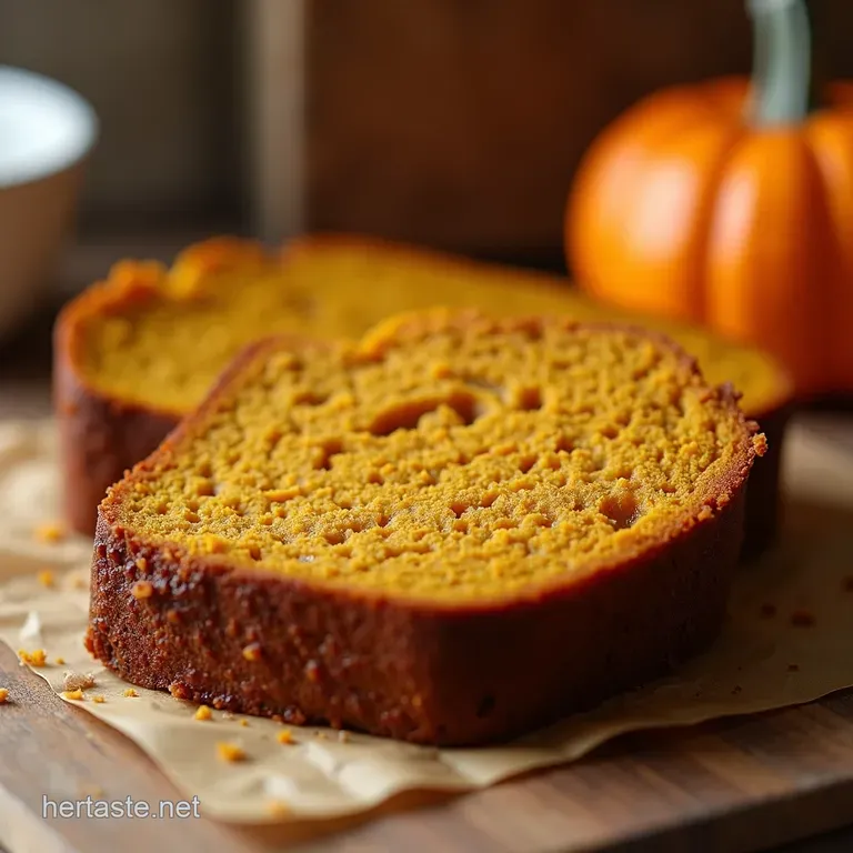 Autumns Embrace Super Moist Pumpkin Bread presentation