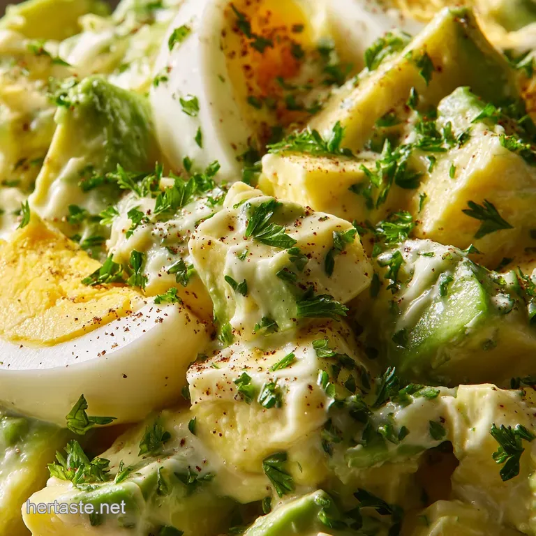 Avocado Egg Salad: Creamy Green Goddess (No Mayo!) presentation
