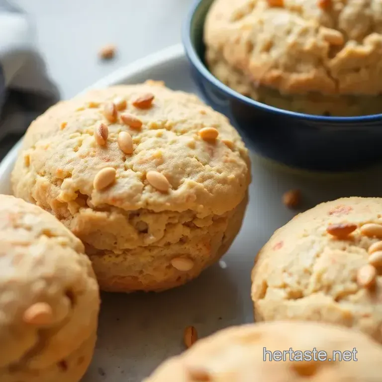 Bake Biscuits with Nutty Sesame Delight presentation