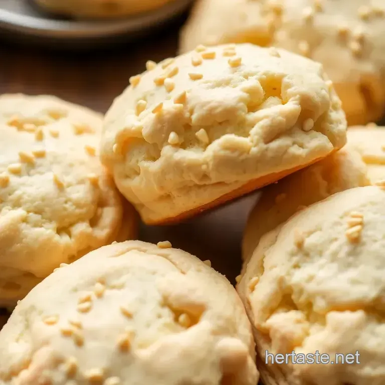 Quick and Easy Sesame Flour Biscuits presentation