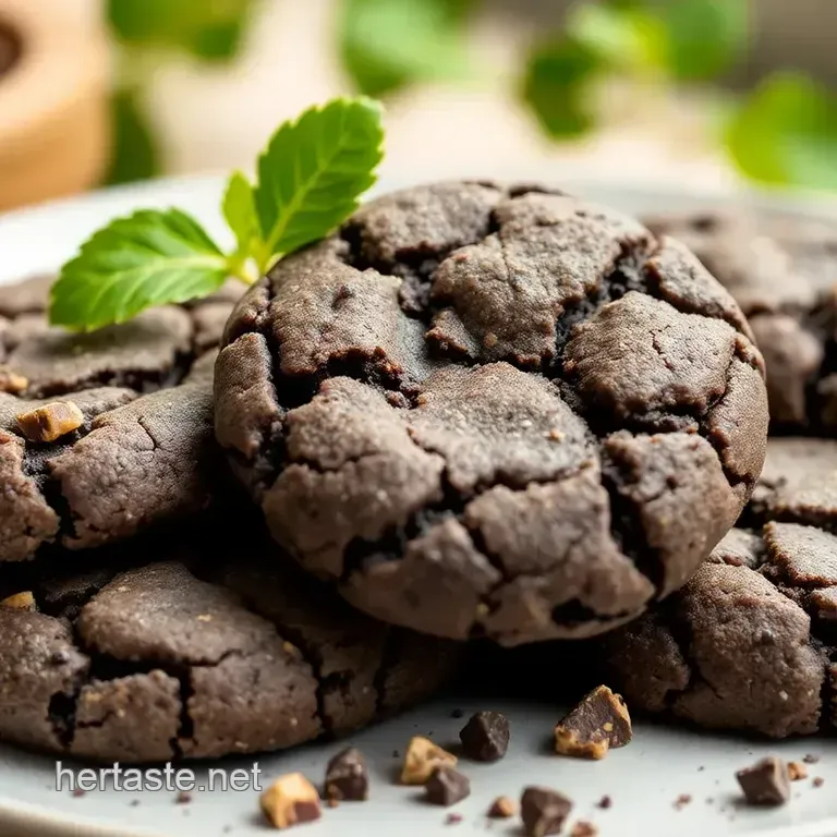 Bake Grey Cookies with Activated Charcoal presentation