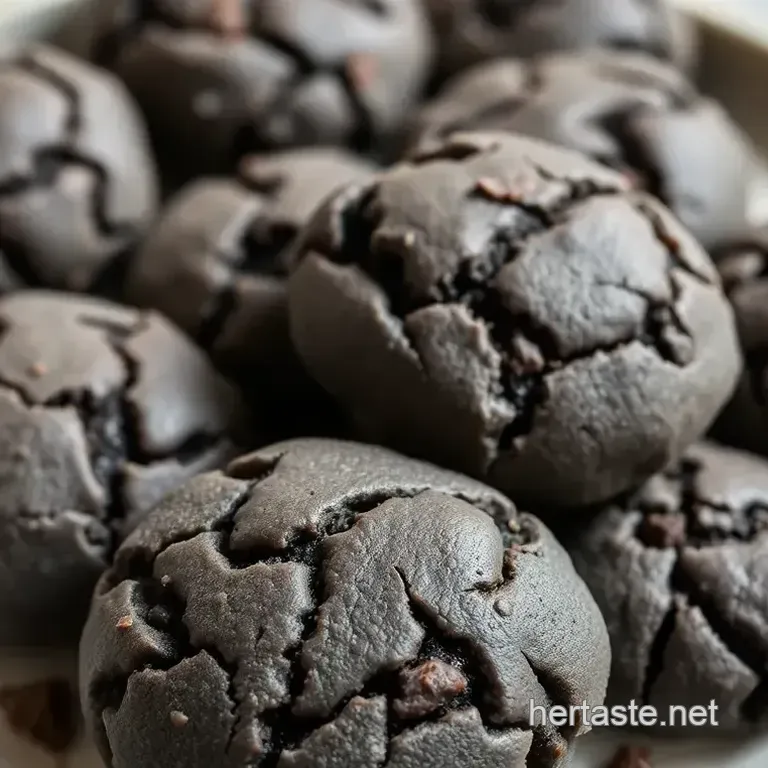 Bake Grey Cookies with Activated Charcoal
