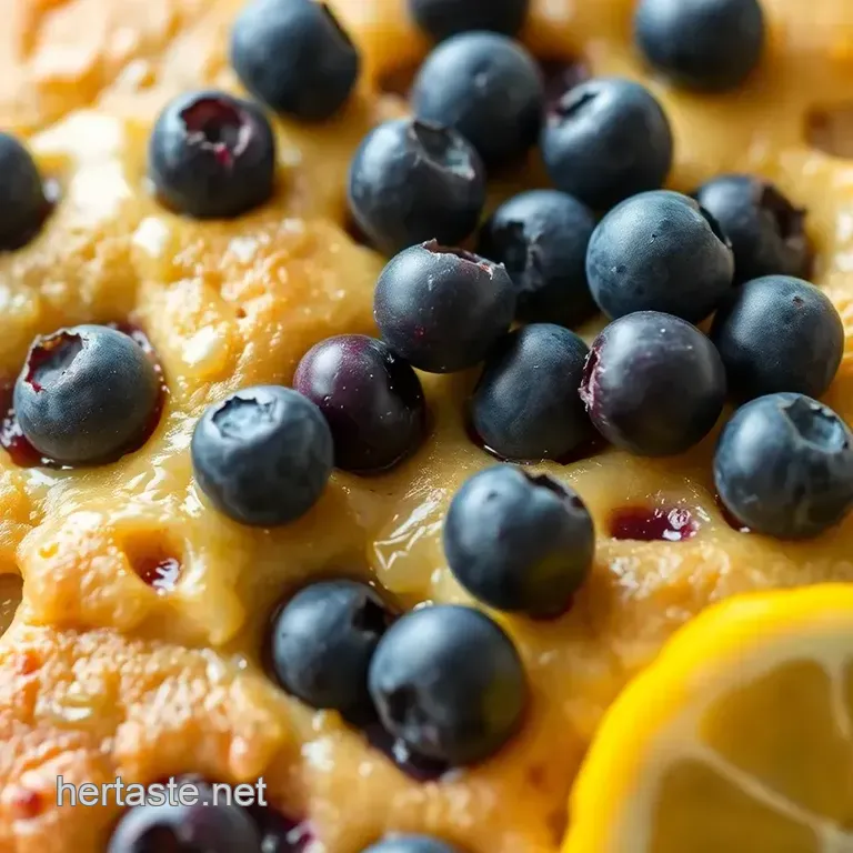 Bake Lemon Blueberry Joyful Delight presentation