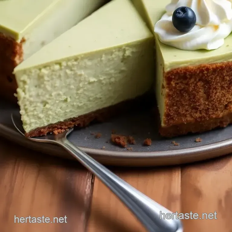 Bake Matcha Cheesecake | Decadent Delight presentation