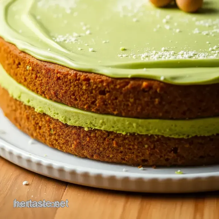 Bake Matcha Gateau: Delightful Green Cake presentation