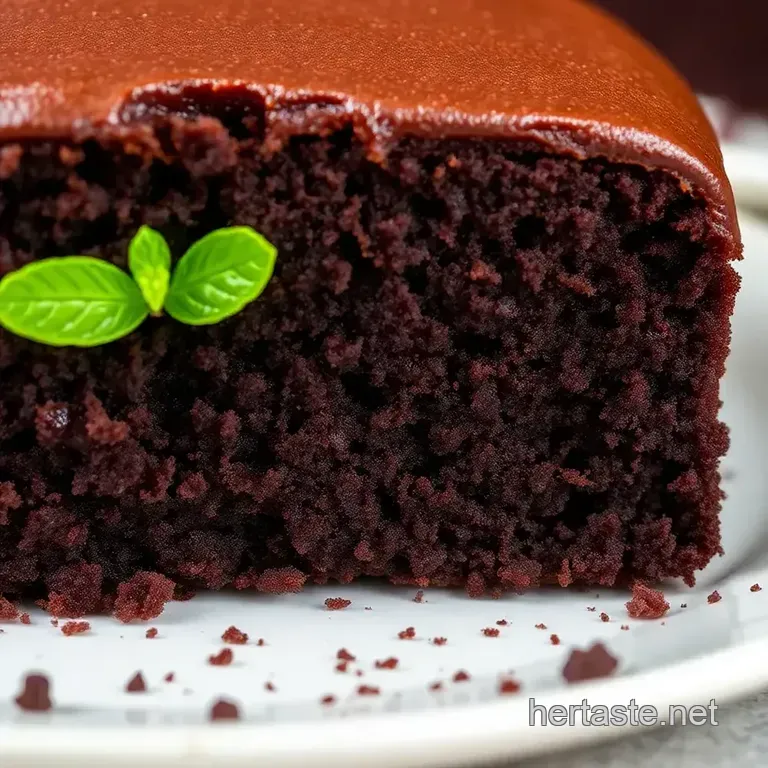 Bake Moist Chocolate Cake - Easy & Delicious presentation