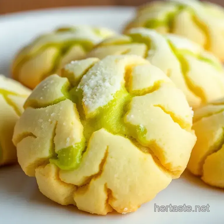 Bake Pandan Crinkle Cookies
