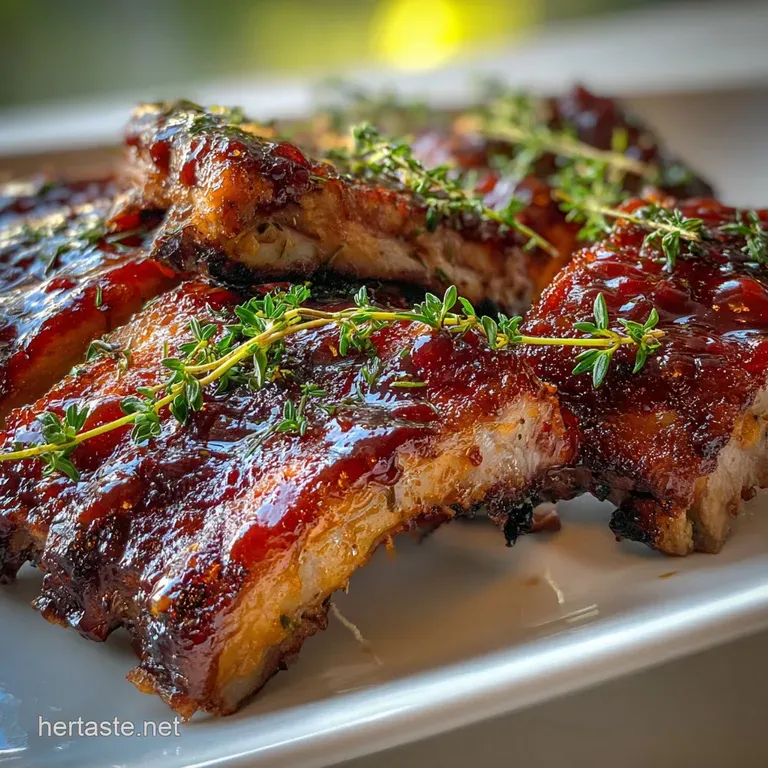 Bake Ribs in Oven Recipe with BBQ Sauce