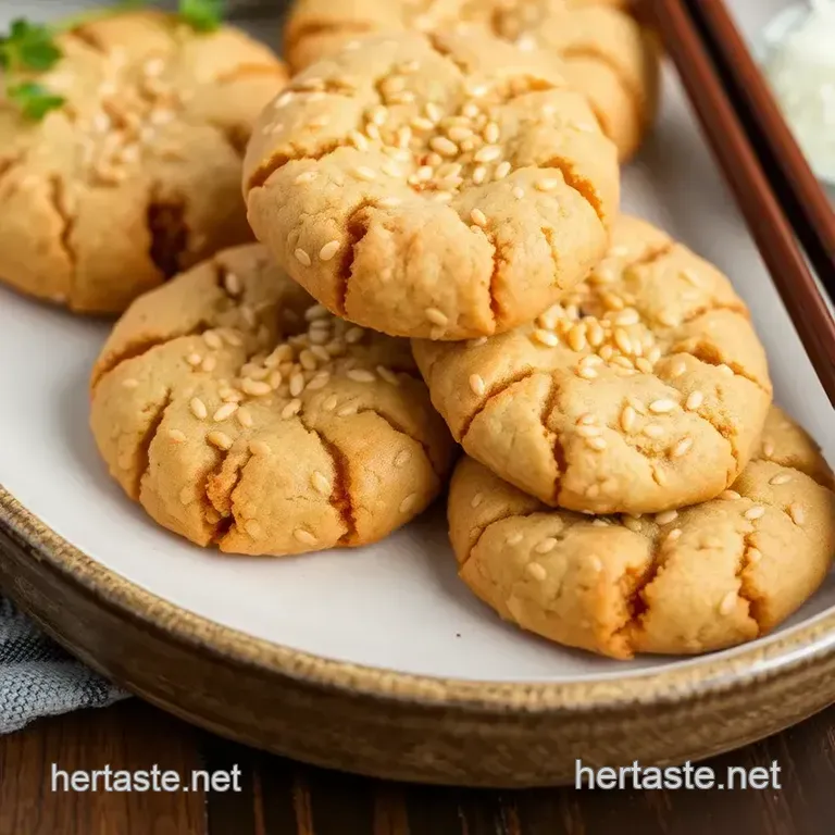 Bake Sesame Cookies: Sweet & Spicy Delight presentation