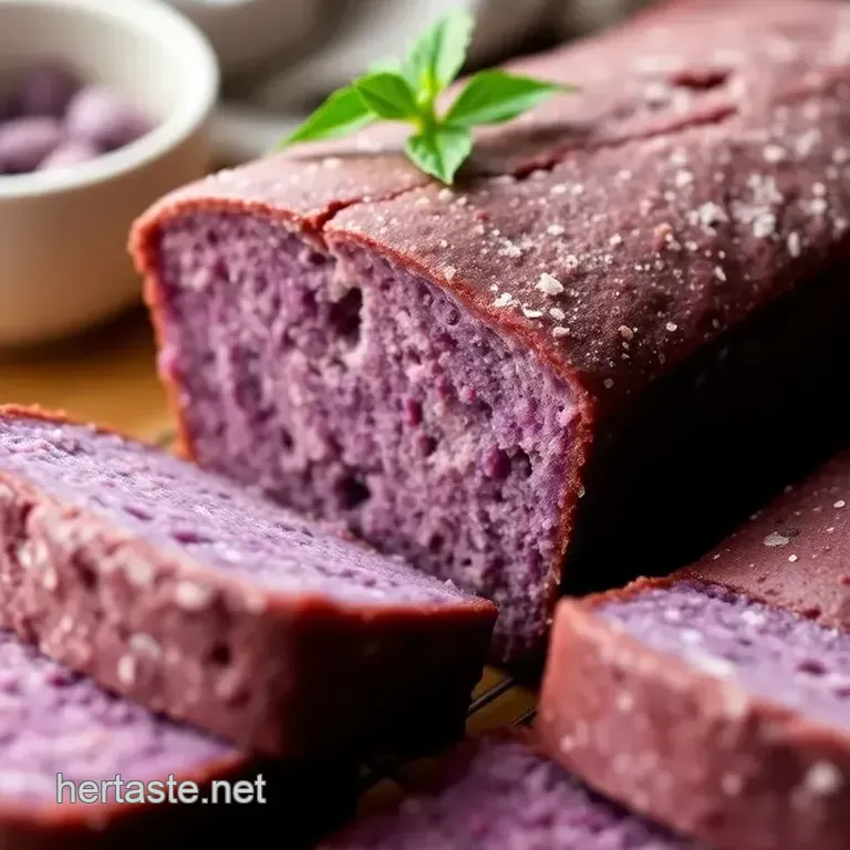 Fluffy Ube Extract Milk Bread: A Soft & Sweet Delight presentation