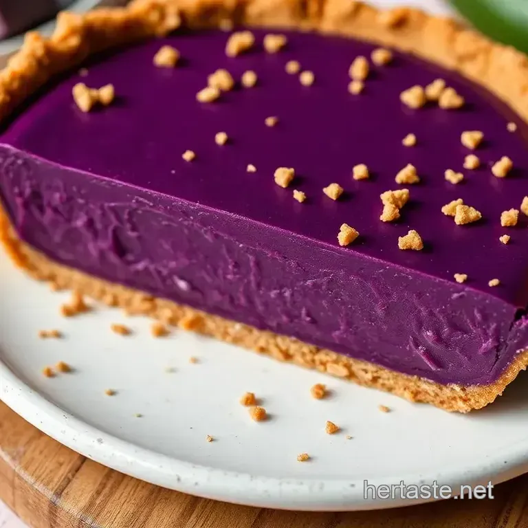 Delightful Ube Pie with Graham Cracker Crust