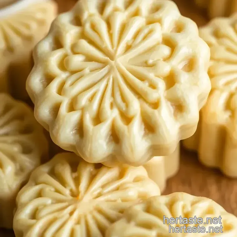 Bake White Lotus Mooncakes presentation
