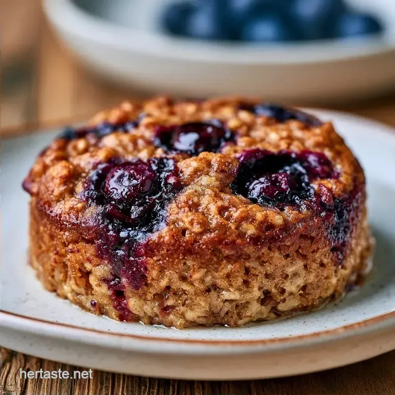 Baked Blueberry Oatmeal with Cinnamon