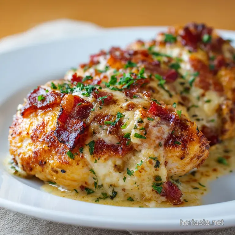 Baked Cheesy Bacon Ranch Chicken the Ultimate Onepan Bake presentation