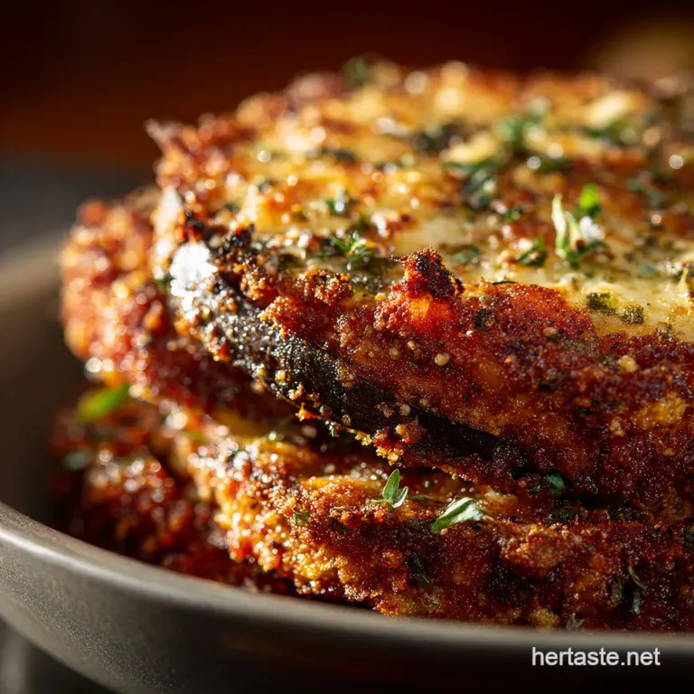 Eggplant Parmesan: the Chefs Crispy Baked Melanzane Recipe presentation