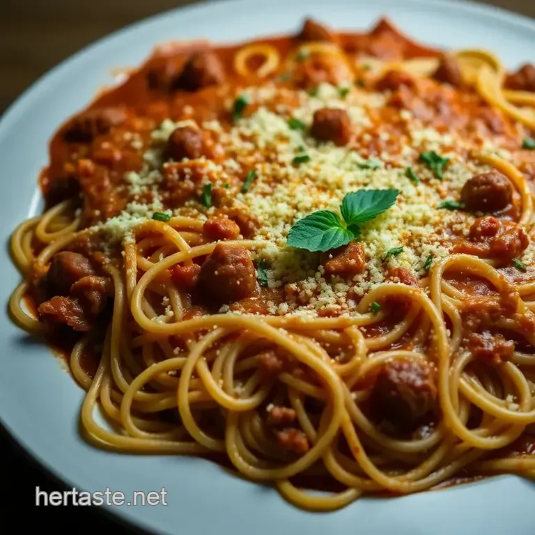 Baked Spaghetti Bliss: a Comforting Casserole Classic presentation