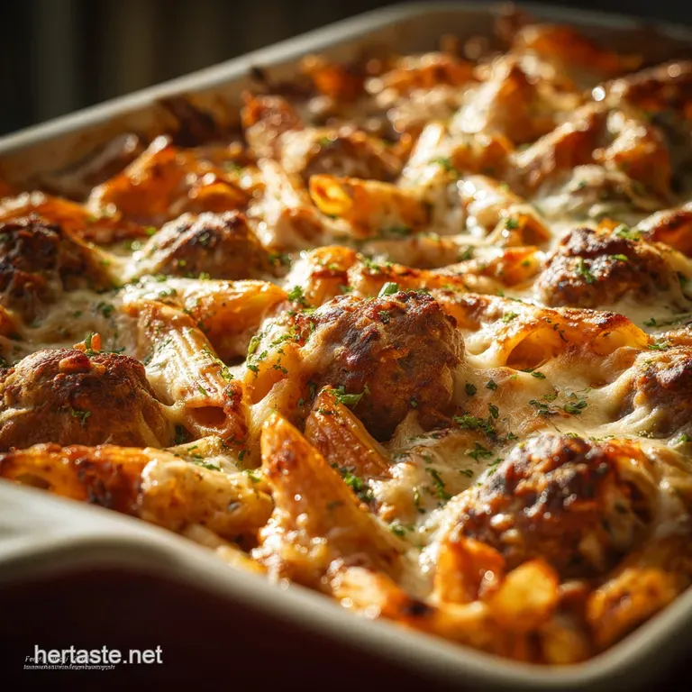 Baked Ziti with Meatballs: Nonnas Recipe for a Robust Sunday Supper presentation
