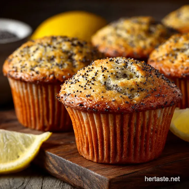 Lemon Poppy Seed Muffins: Sunshine in a Tin (Bakery Style) presentation