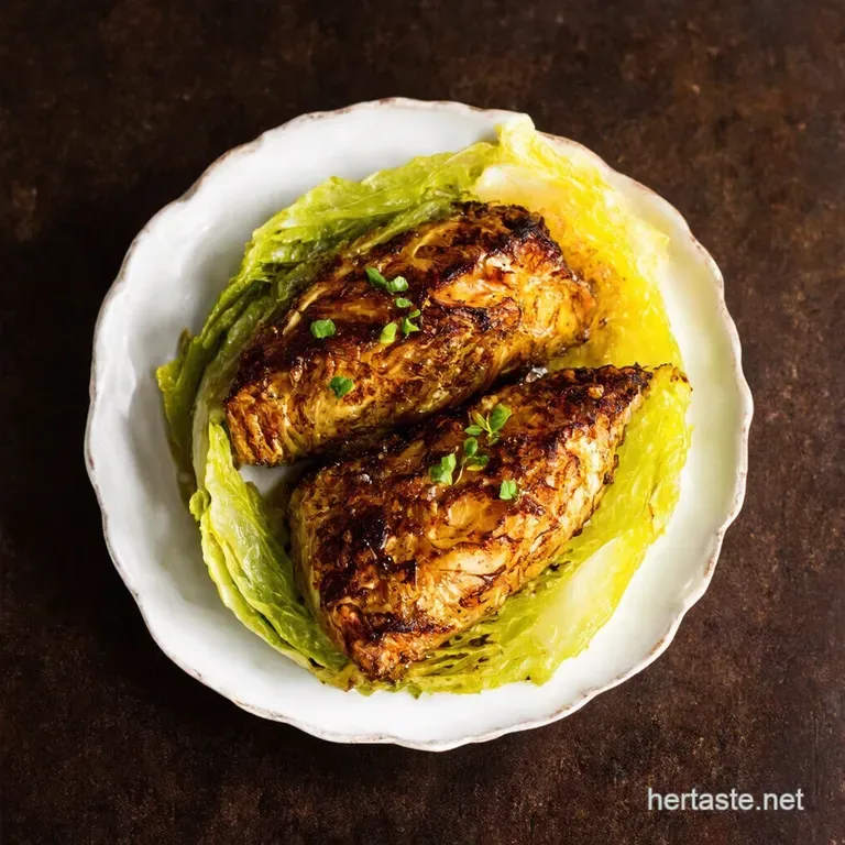 Balsamic Honey Roasted Cabbage Steaks