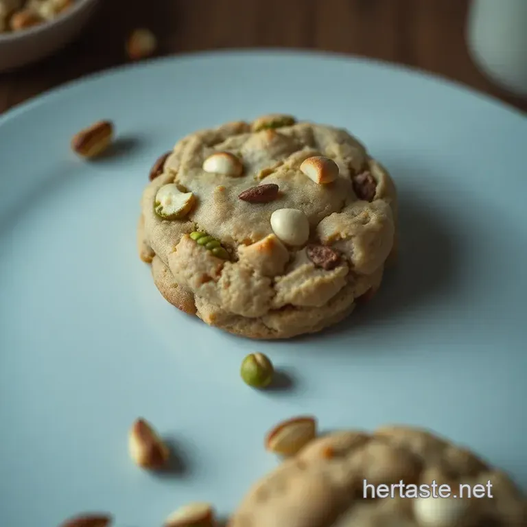 Banana Miso Pistachio Cookies presentation