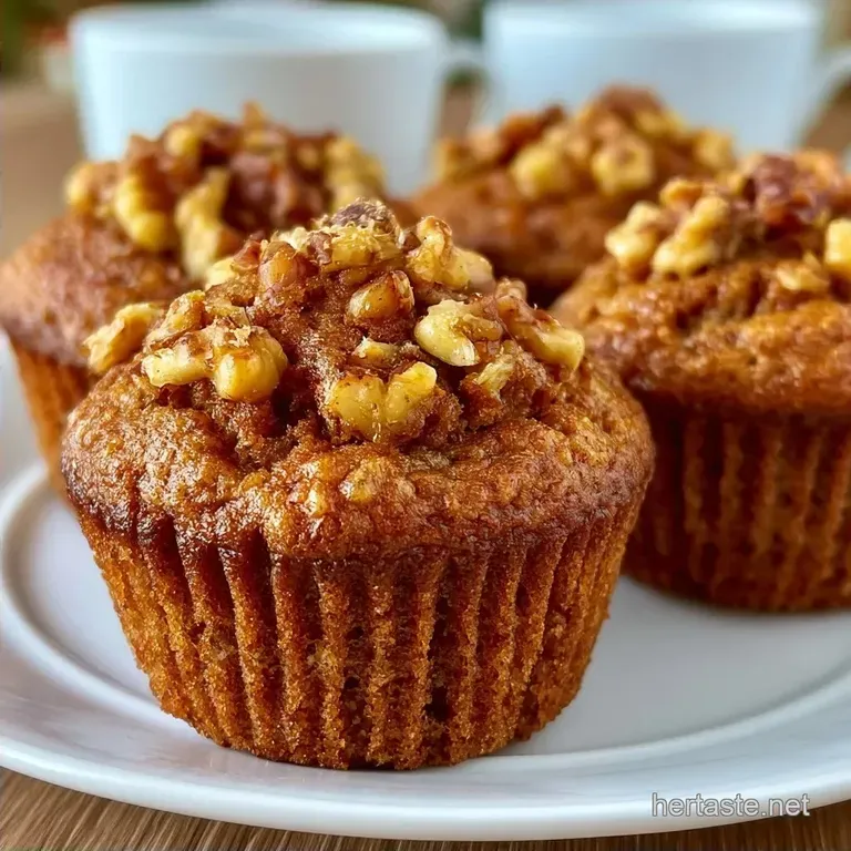 Banana Nut Bread Mini Muffins with Brown Sugar