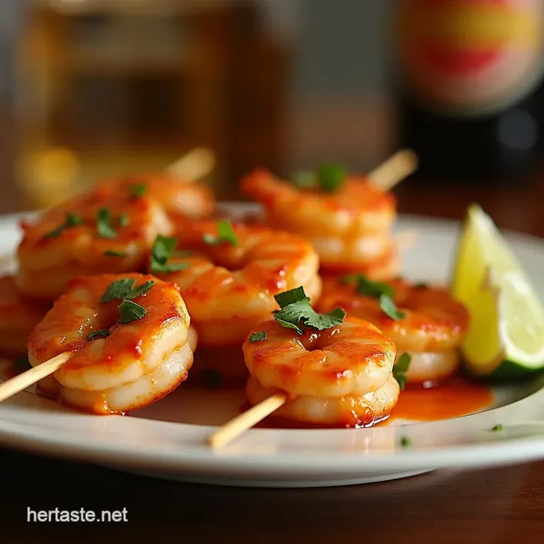 Bang Bang Shrimp Skewers A Fiery Fan Favorite presentation