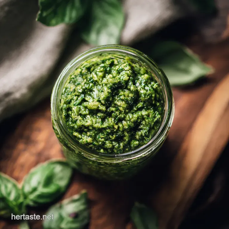 Basil Bliss the Ultimate Homemade Pesto presentation