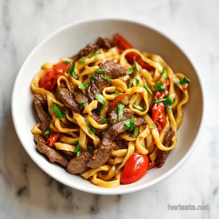 Beef and Noodles: Tender Beef with Silky Gravy