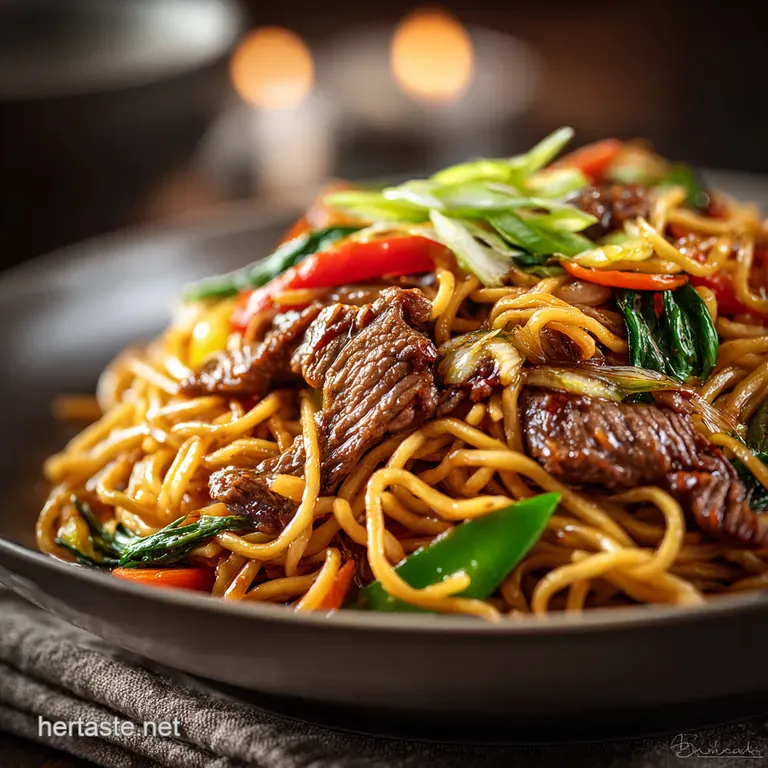 Beef Lo Mein Better Than TakeAway