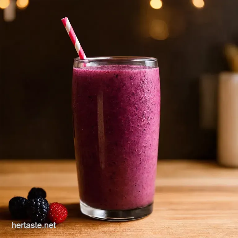 Berry Blast Smoothie presentation