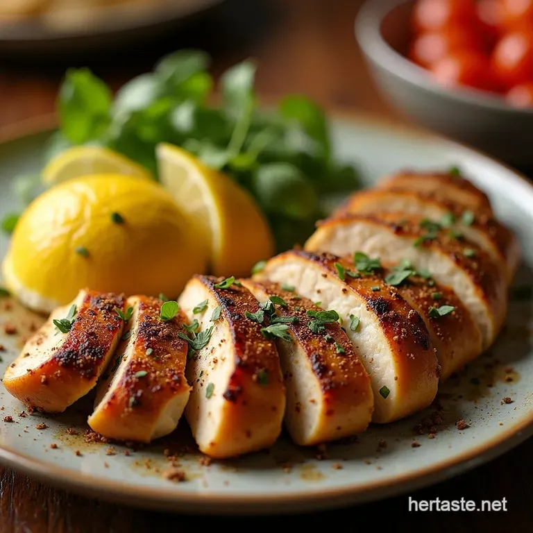 The Only Greek Seasoning Blend Youll Ever Need Lemonherb Chicken Souvlaki presentation