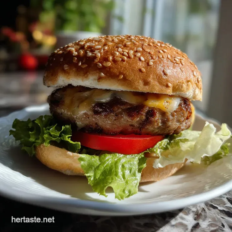 Vibrant green asparagus spears beside a juicy, caramelized burger, showcasing textures against a creamy, white sauce, crea...