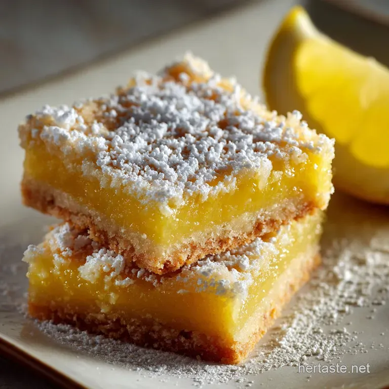 Classic Zesty Lemon Bars Sunshine on a Shortbread Cloud presentation
