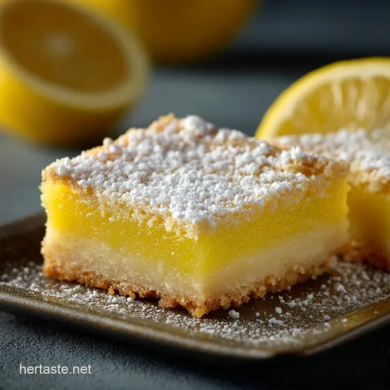 Classic Zesty Lemon Bars Sunshine on a Shortbread Cloud