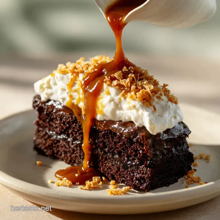 Better Than Sex Cake the Better Than Anything Decadent Chocolate Toffee Cake presentation