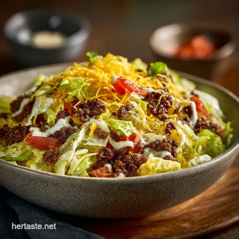 The Cheeky Big Mac Cheeseburger Salad Bowl