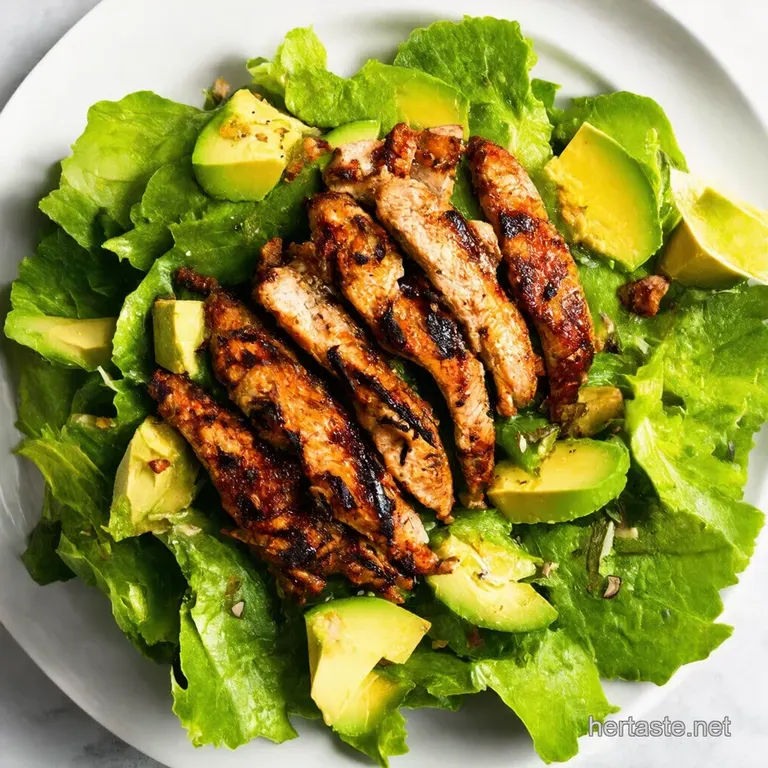 Blackened Chicken Salad with Avocado Sunshine on a Plate