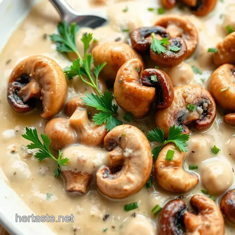 Blend Creamy Mushroom Delight presentation