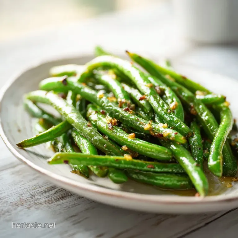 Blistered Garlic Green Beans