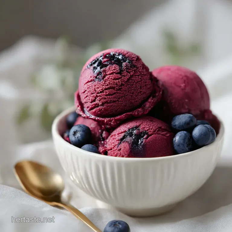 Blueberry Ice Cream: Velvety & Tangy