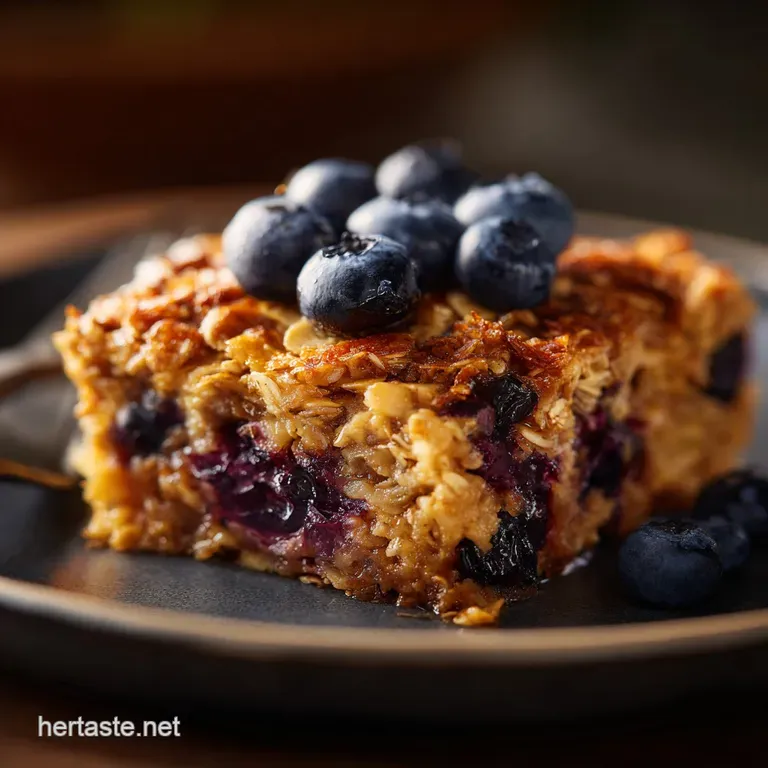 Blueberry Baked Oatmeal: Ultimate Maple Bake for a Hearty Breakfast presentation