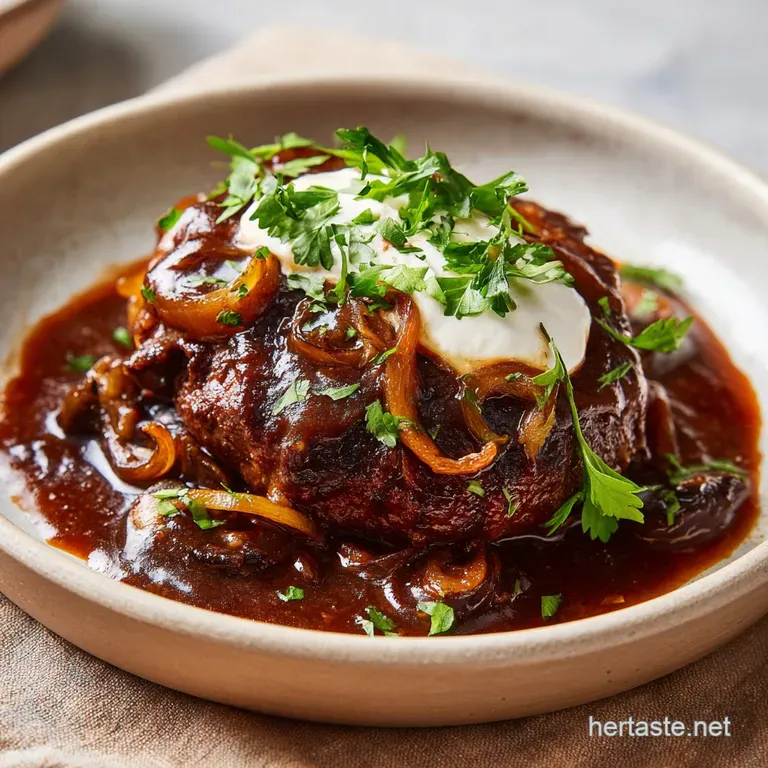 Bobby Flay Salisbury Steak Recipe with Mushroom Gravy