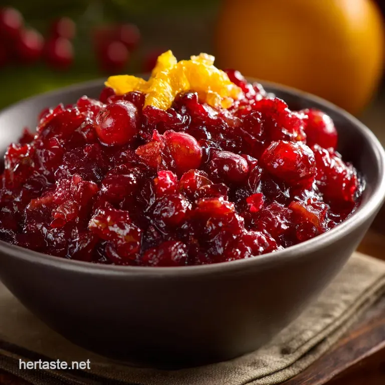 Cranberry Relish: the Boozy Bright Cranberry Orange Relish Upgrade presentation