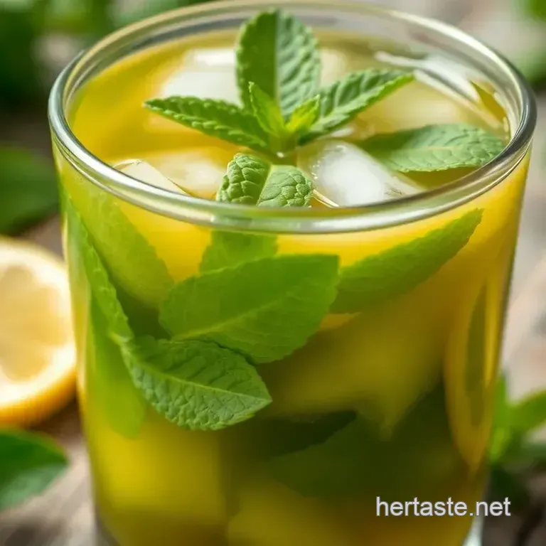 How to Make the Best Brewed Iced Green Tea with Fresh Mint Flavor