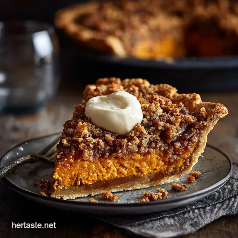 Thanksgiving Desserts: the Ultimate Make-Ahead Sweet Potato Bourbon Pie presentation