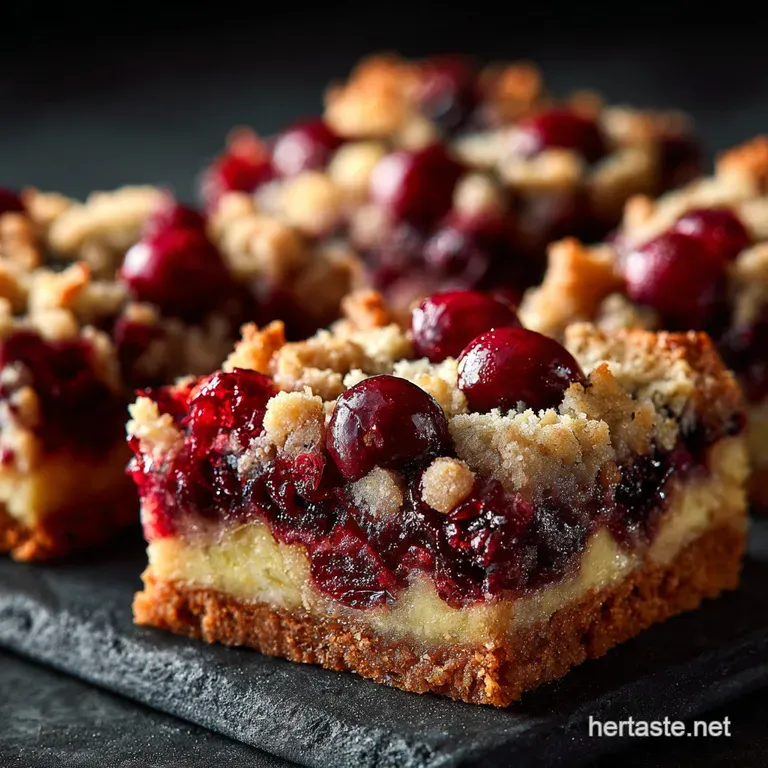 Browned Butter Cranberry Crumble Bars: the Ultimate Sweet-Tart Treat presentation