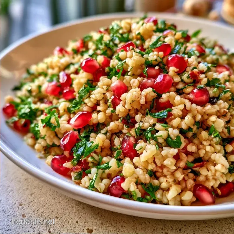 Vibrant Bulgur Pomegranate Salad